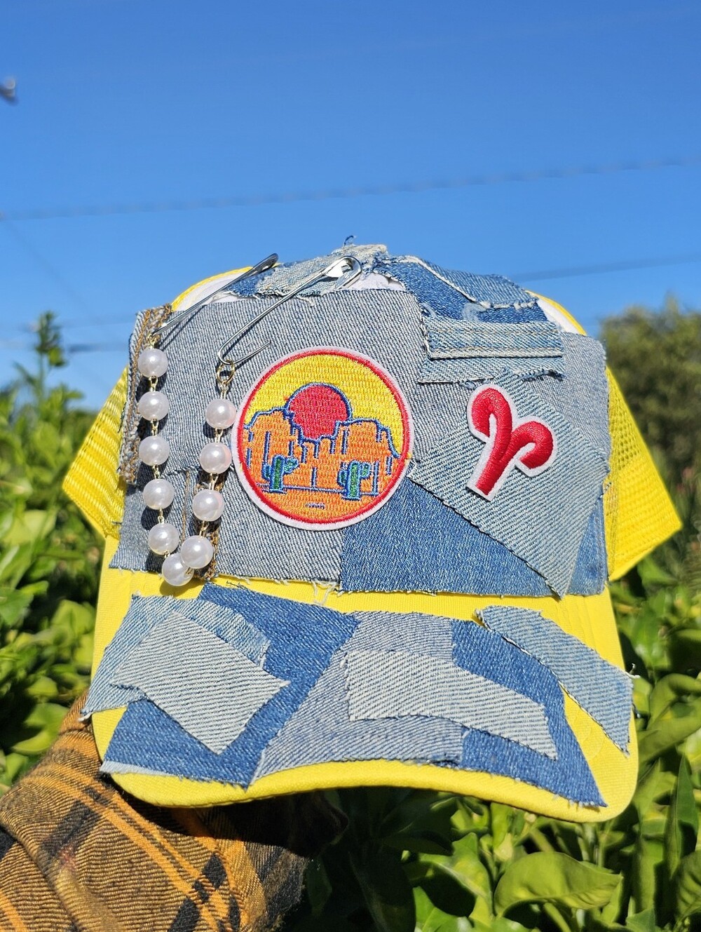 Upcycled Aries Zodiac Trucker Hat By Michikokoko